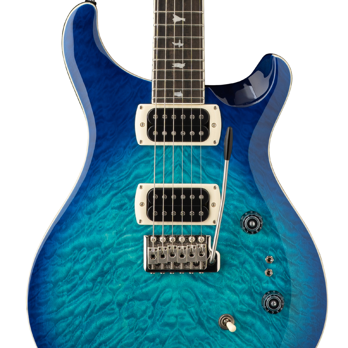 PRS SE CUSTOM 24-08 QUILT LAKE BLUE – Tarará Music