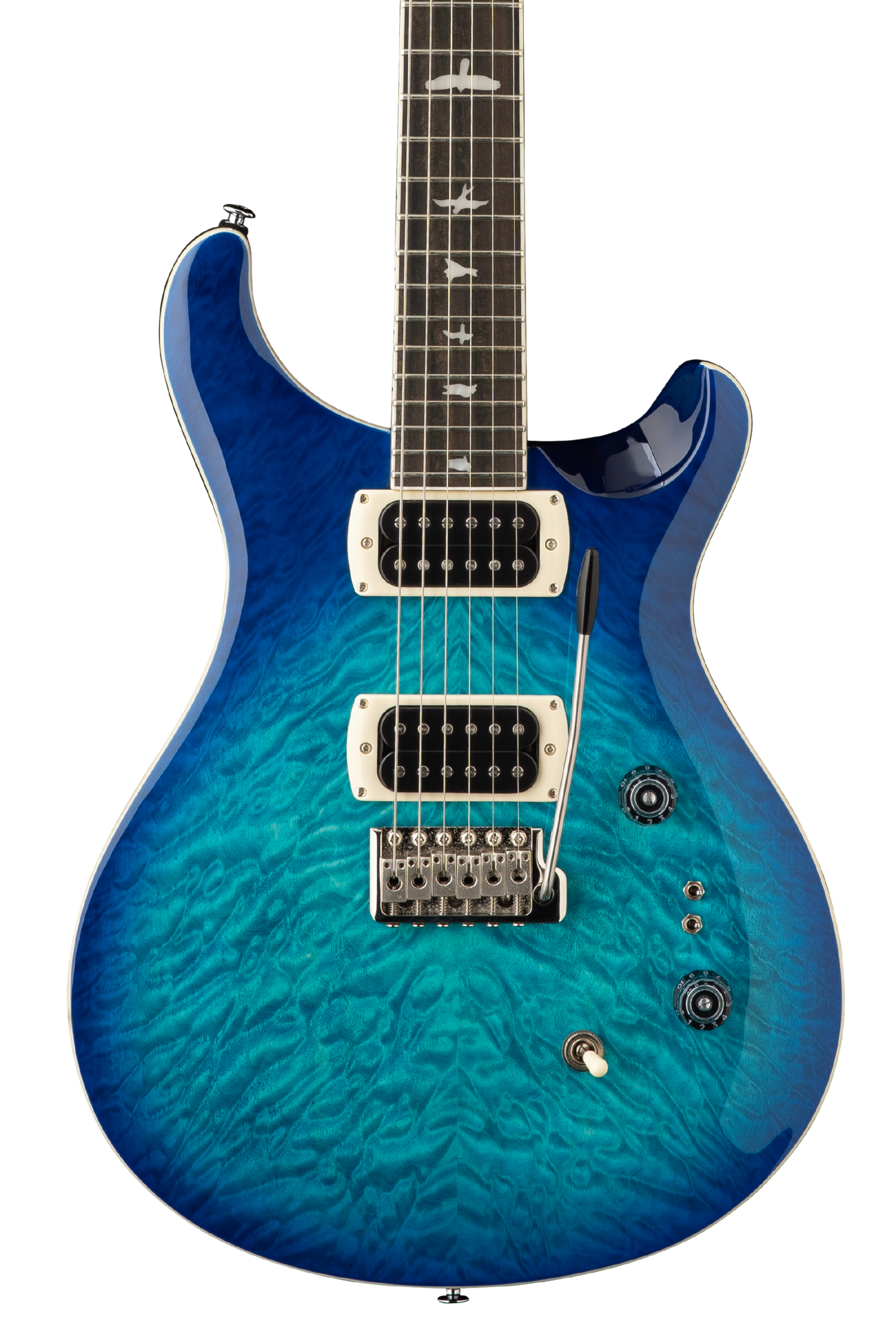 PRS SE CUSTOM 24-08 QUILT LAKE BLUE – Tarará Music